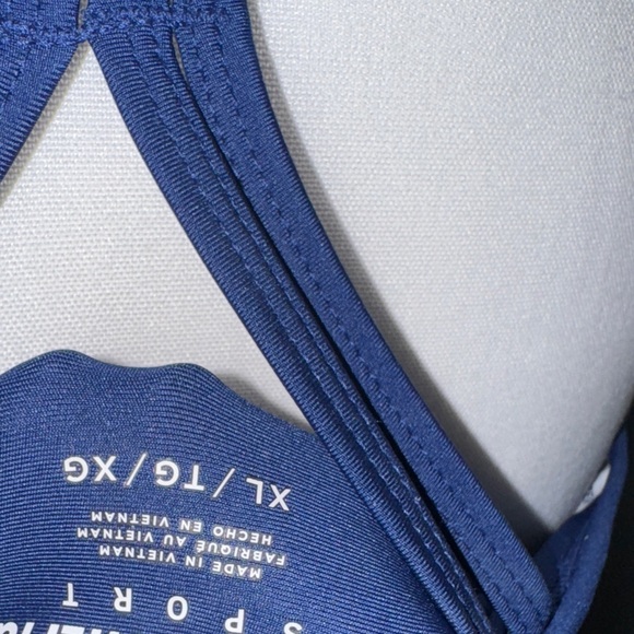 Tommy Hilfiger Navy and Lime Geometric Tank Top - Picture 10 of 11